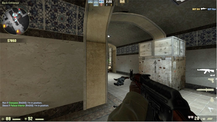 How to Peek in Counter-Strike: Global Offensive Peek Hallway 2