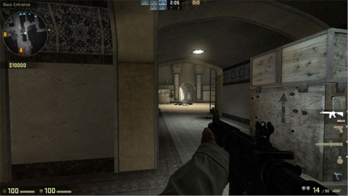 How to Peek in Counter-Strike: Global Offensive Peek Hallway 3