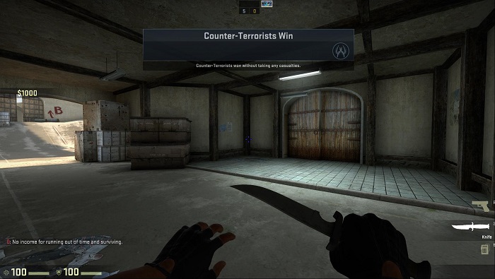 A Look at the Map de_dust2 in CSGO Counter-Terrorist Spawn