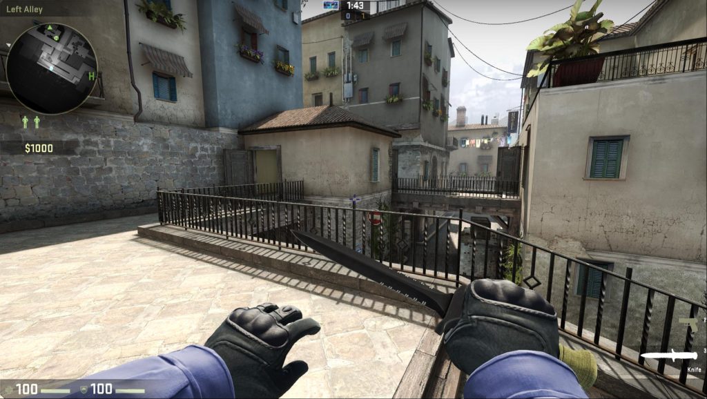 Map cs_italy Access Point A (Left Alley)